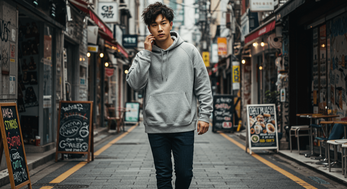 グレーパーカー×韓国ファッションで作るメンズのこなれコーデ – 韓国
