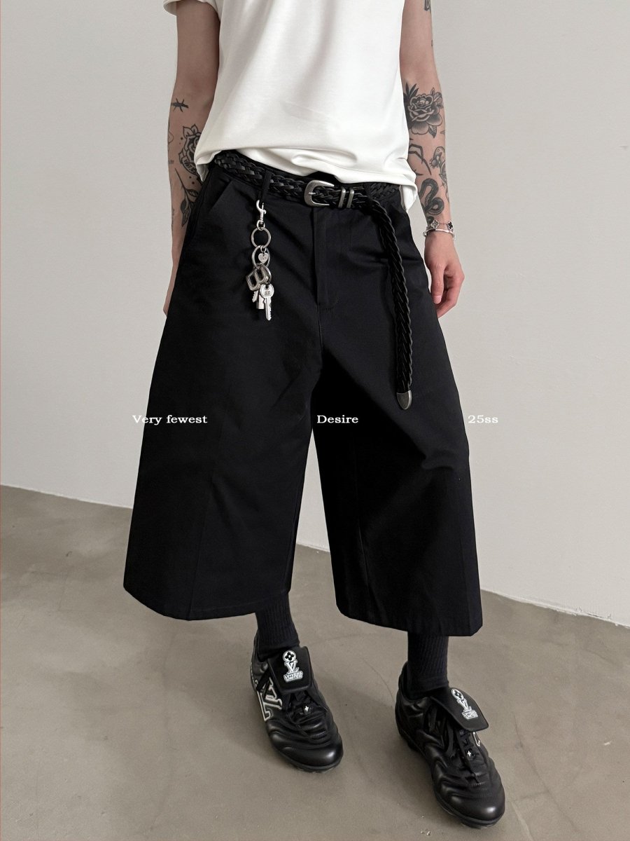 A18646 未使用 アンダーカバイズム 再構築スラックスパンツ 黒3 Aライン立体シルエット・七分丈スラックス OR5314 – 韓国メンズ