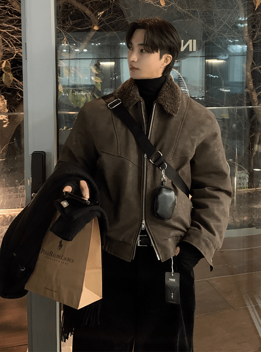 【新品】スエードタッチボアショートブルゾン／中綿 ORUN or4802-6009982.png?v=1762272134