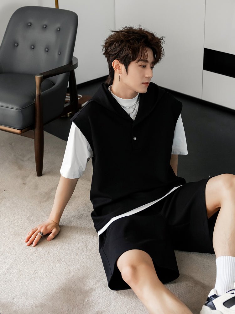 フェイクレイヤードセットアップ メンズ Tシャツ｜Faux Layer TEE SET 
