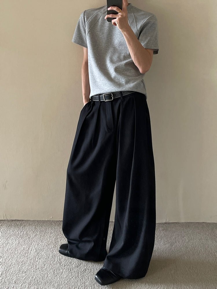 【ORUN】 or1065 9部丈スラックス スラックス 9分丈 アンクルパンツ メンズ 韓国ファッション