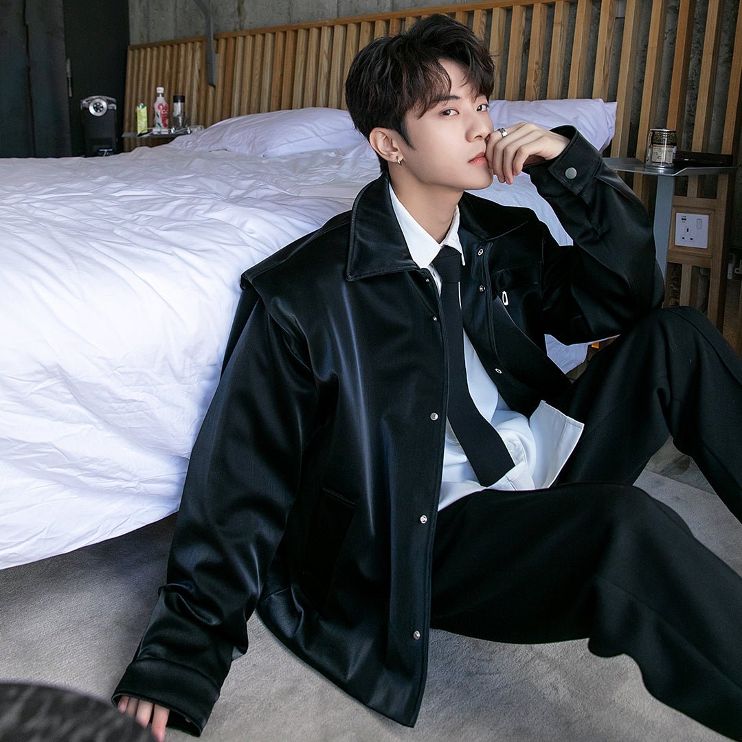 Leather coach jacket or2198 – 韓国メンズファッション通販 - ORUN - Leather coach jacket or2198 – 韓国メンズファッション通販 - ORUN -