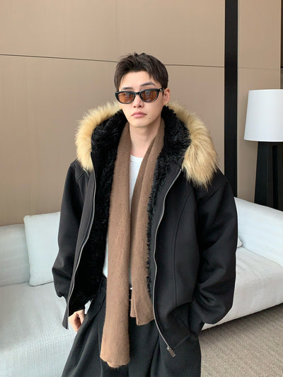 Fur collar sweatshirt hoodie OR4810