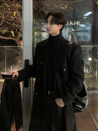 Double-breasted long coat OR4814