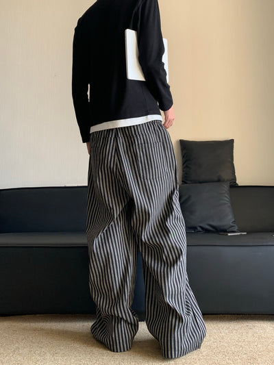 ストライプワイドレッグパンツ メンズ｜Striped Wide PANTS OR4492