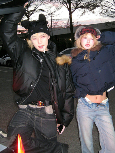 Fur collar down jacket OR4807