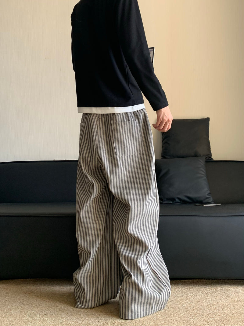 ストライプワイドレッグパンツ メンズ｜Striped Wide PANTS OR4492