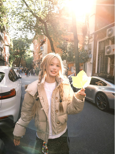 Fur collar down jacket OR4807