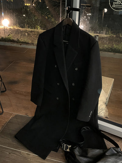 Double-breasted long coat OR4814