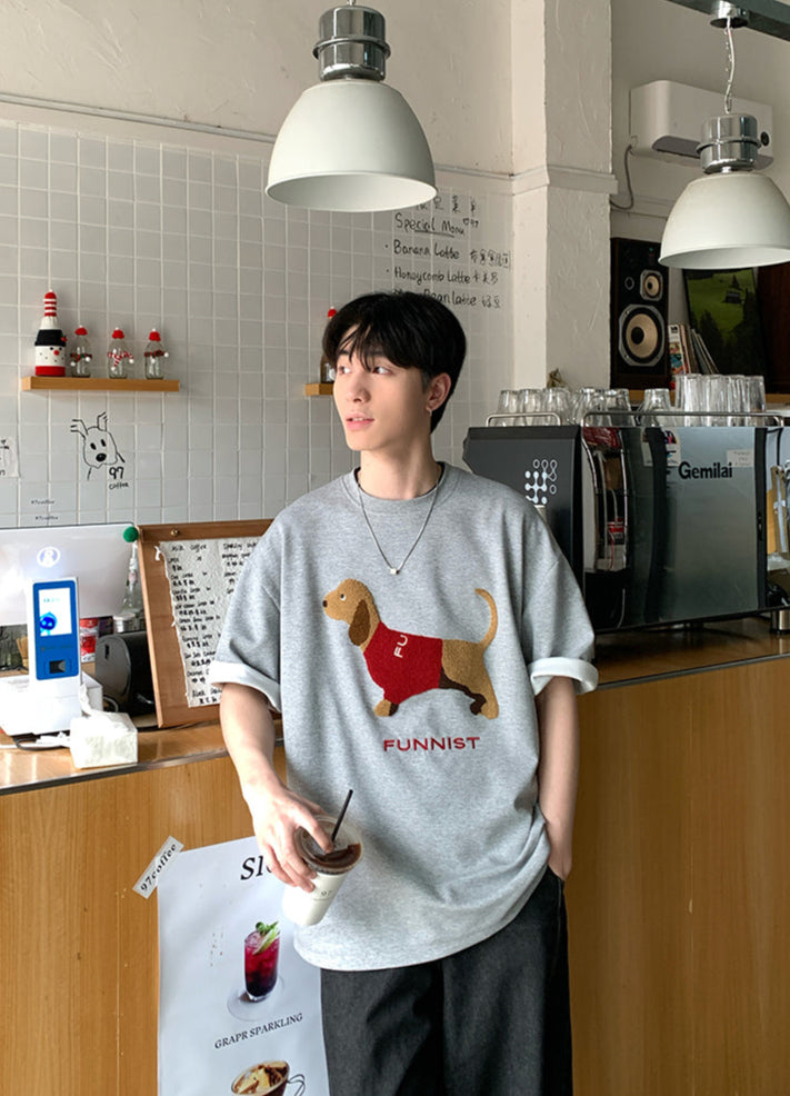 Dog print T-shirt OR4290
