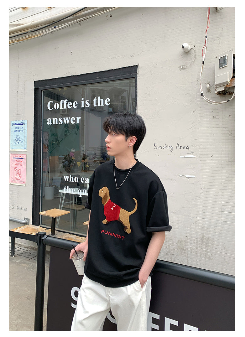 Dog print T-shirt OR4290