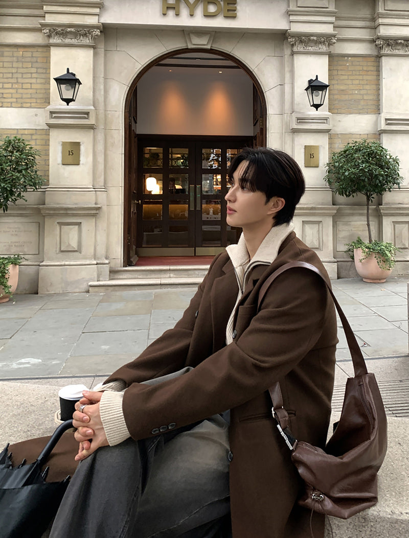 Double-breasted long coat OR4814