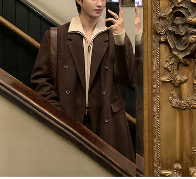 Double-breasted long coat OR4814