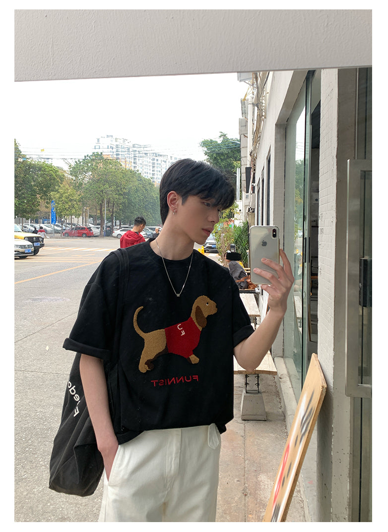 Dog print T-shirt OR4290