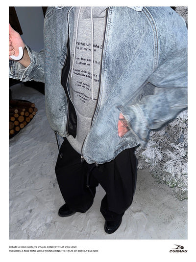 Distressed denim jacket OR4721