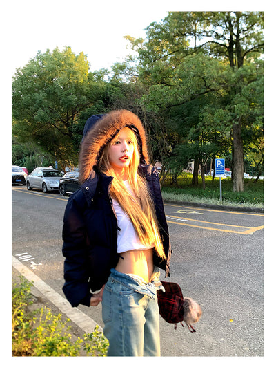 Fur collar down jacket OR4807