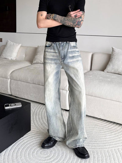 15oz ヴィンテージウォッシュ ストレートデニム OR5210 – 韓国メンズ