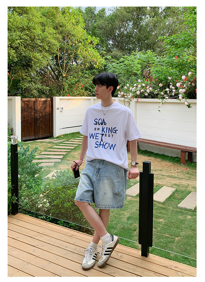 Round neck loose T-shirt OR4319