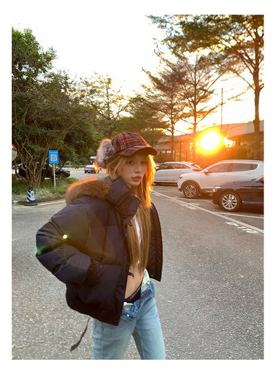 Fur collar down jacket OR4807