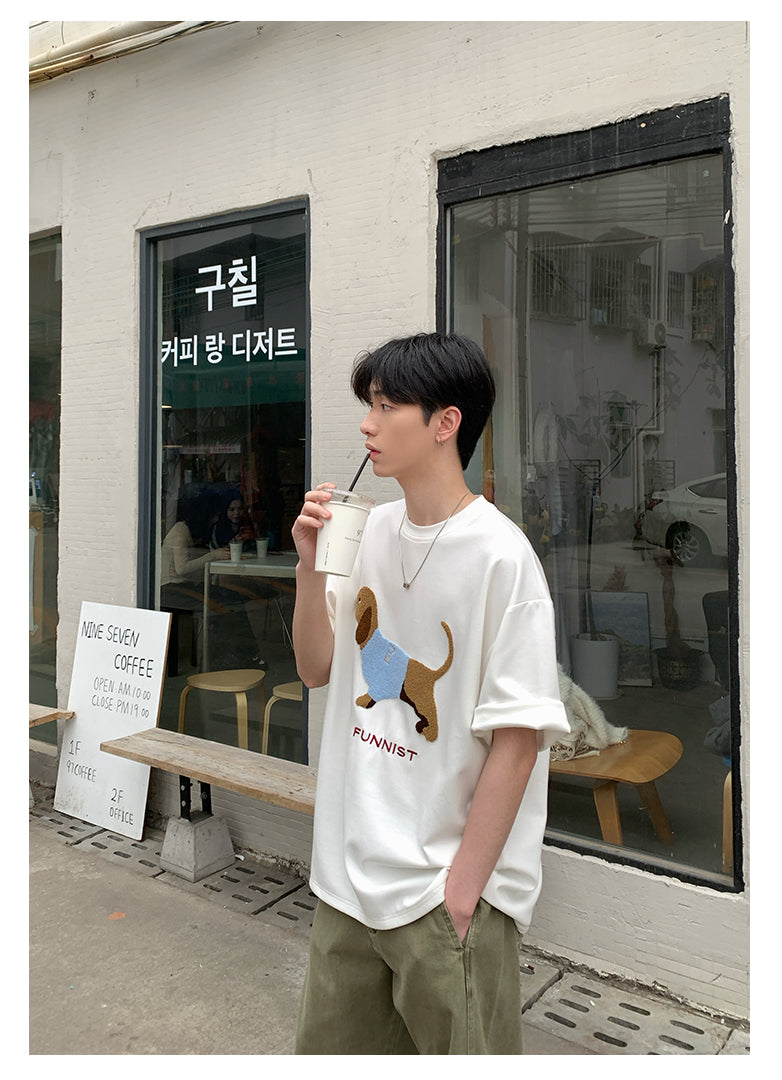 Dog print T-shirt OR4290