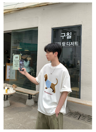 Dog print T-shirt OR4290