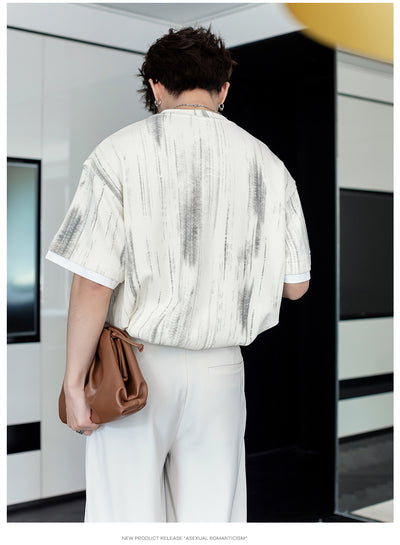 Fake two-piece short sleeve T-shirt OR4328