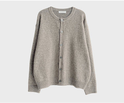 Round neck knit cardigan OR4813