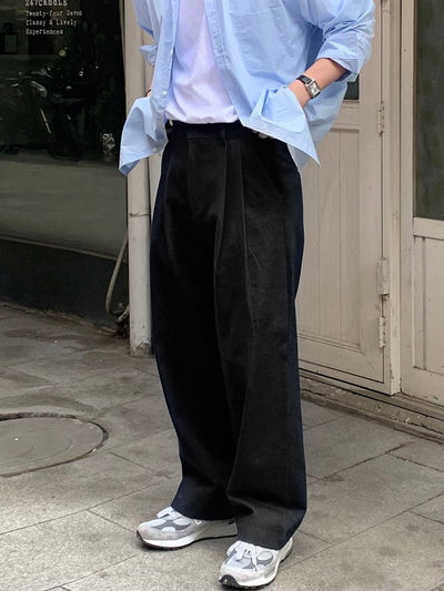 2タックワイドコットンパンツ メンズ｜2 - Tuck Wide COTTON OR4407 - 韓国メンズファッション通販 - ORUN - 