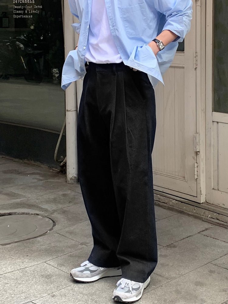 2タックワイドコットンパンツ メンズ｜2 - Tuck Wide COTTON OR4407 - 韓国メンズファッション通販 - ORUN - 