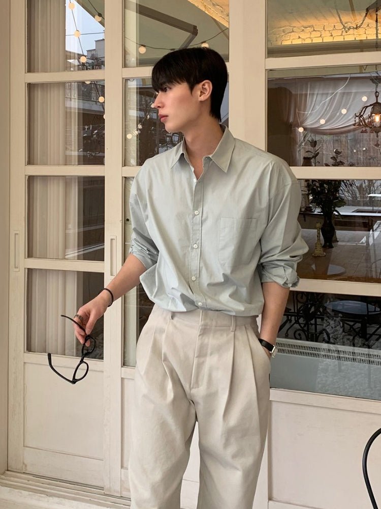 2タックワイドコットンパンツ メンズ｜2 - Tuck Wide COTTON OR4407 - 韓国メンズファッション通販 - ORUN - 
