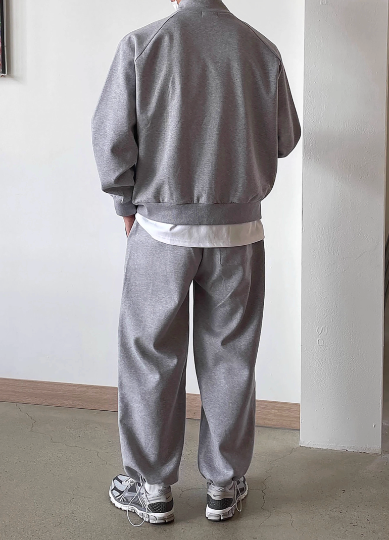 ミニマルジップアップオーバースウェットジャケット　OR4801