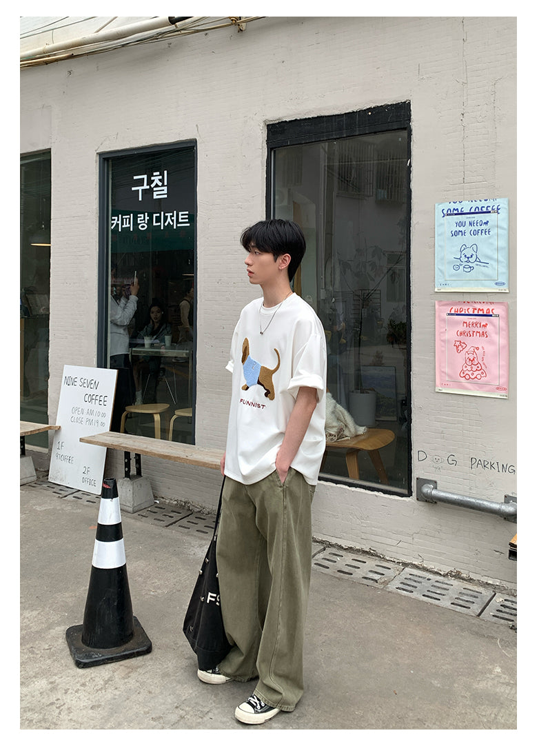 Dog print T-shirt OR4290
