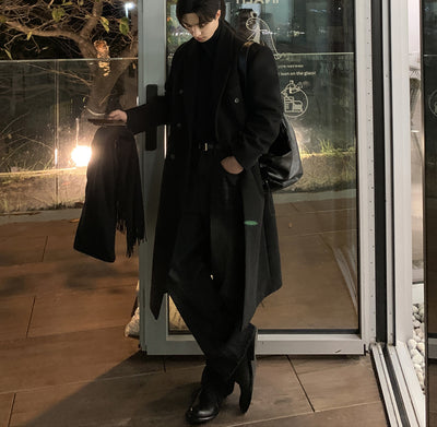 Double-breasted long coat OR4814