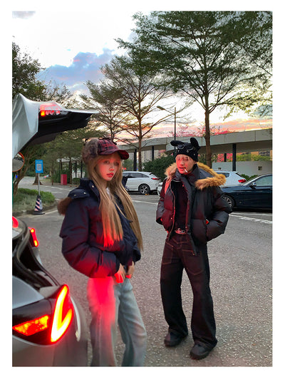 Fur collar down jacket OR4807