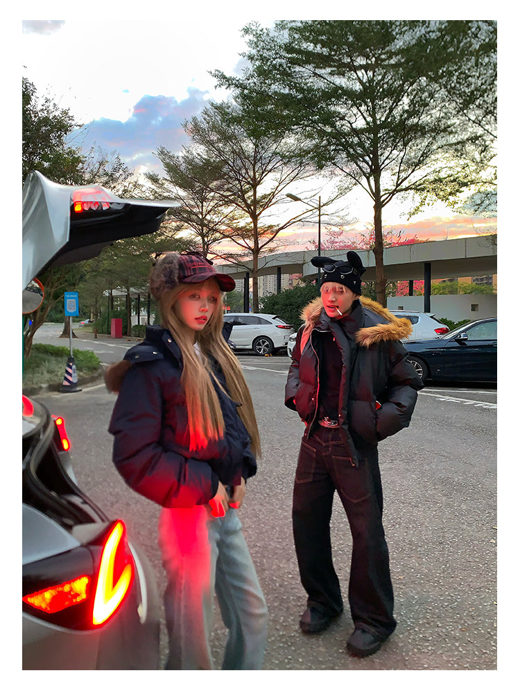 Fur collar down jacket OR4807