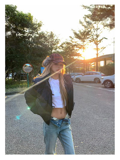 Fur collar down jacket OR4807