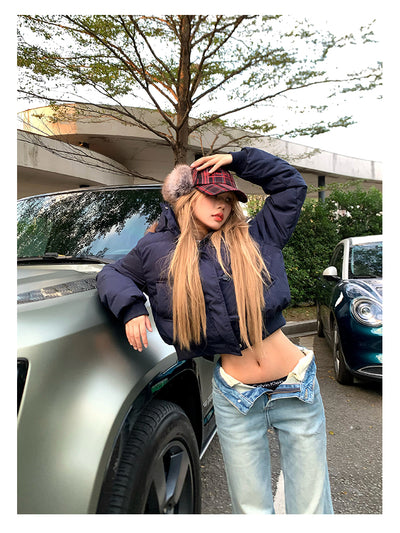 Fur collar down jacket OR4807