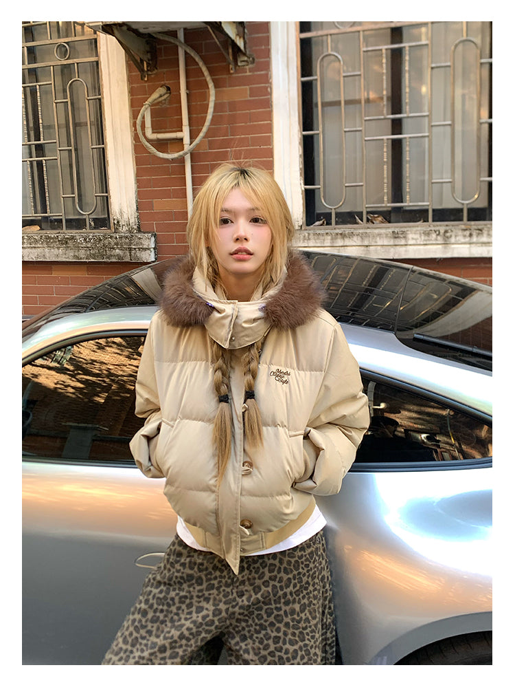 Fur collar down jacket OR4807