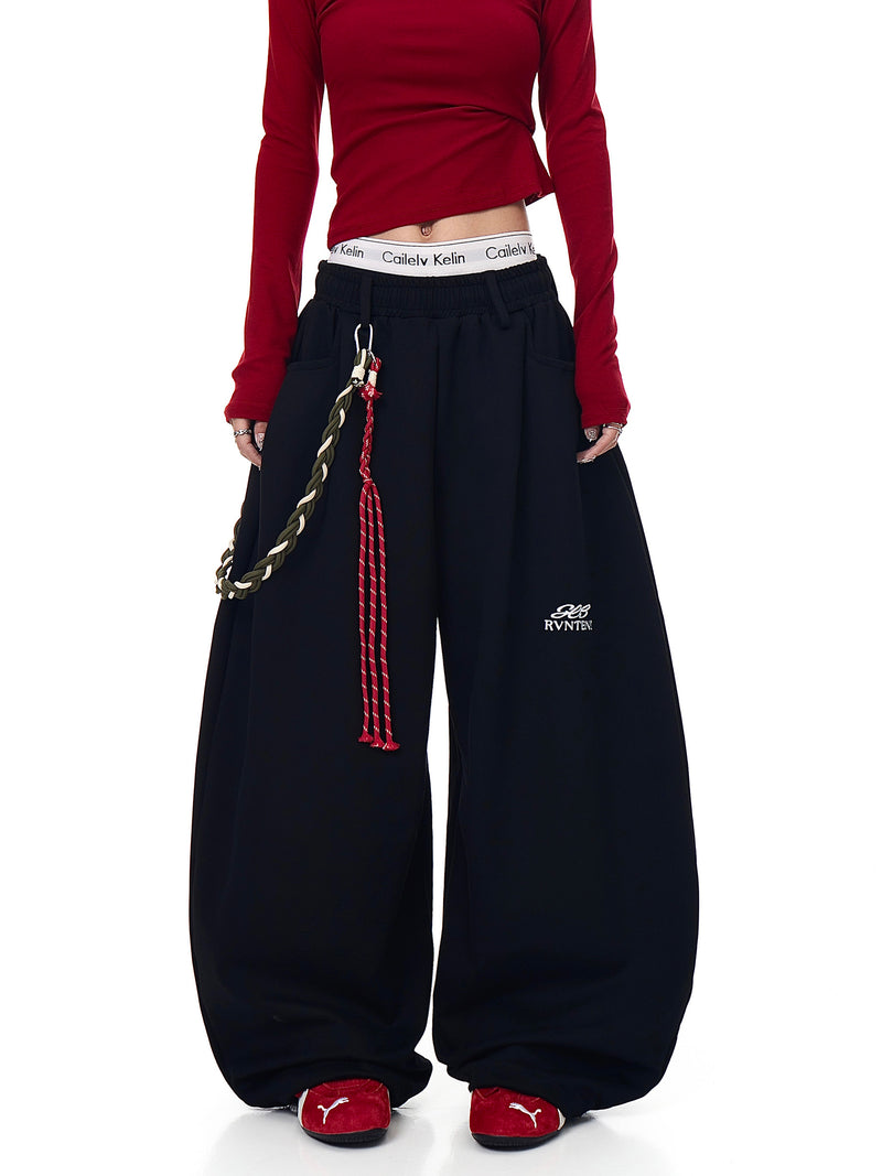 カーブスウェットパンツ＋紐ベルト付きセット OR4558