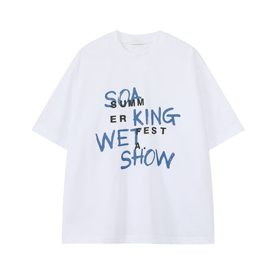 Round neck loose T-shirt OR4319