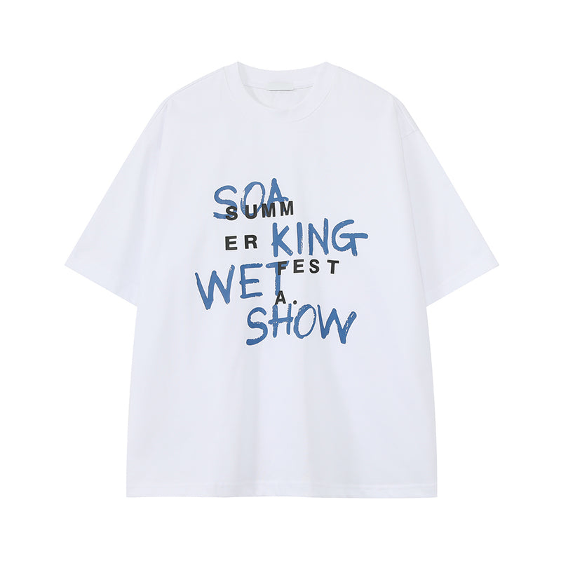Round neck loose T-shirt OR4319