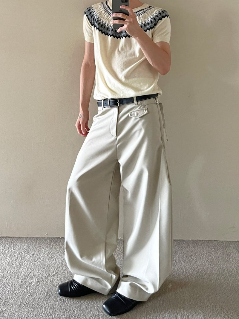 アーキテクトワイドタックパンツ メンズ｜Architect Wide PANTS OR4401 - 韓国メンズファッション通販 - ORUN - 