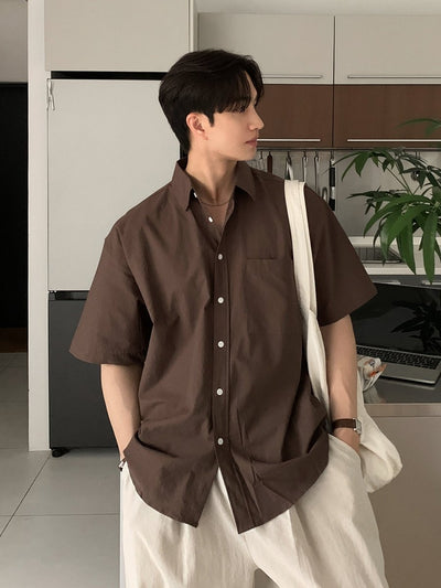 ベーシックリラックスシャツ メンズ / Basic Relax SHIRT OR4446 - 韓国メンズファッション通販 - ORUN - 