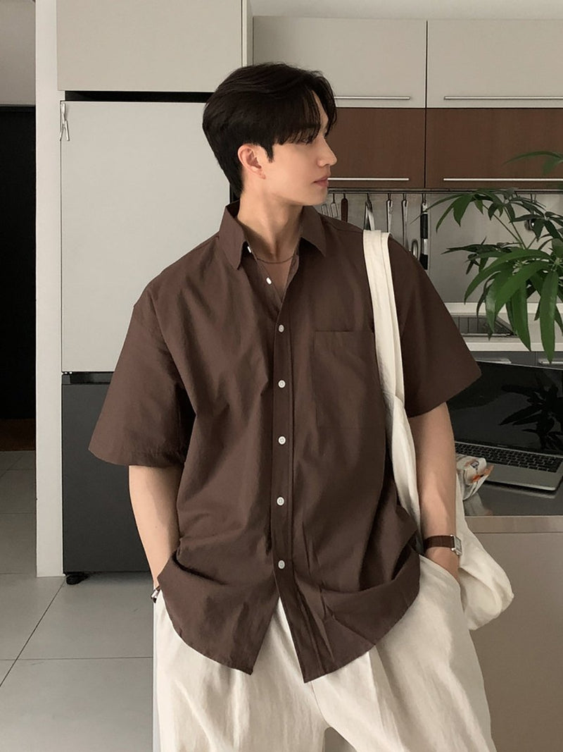 ベーシックリラックスシャツ メンズ / Basic Relax SHIRT OR4446 - 韓国メンズファッション通販 - ORUN - 