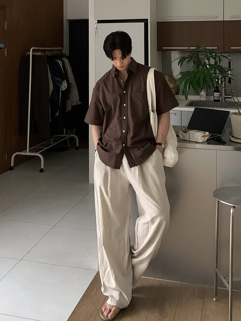 ベーシックリラックスシャツ メンズ / Basic Relax SHIRT OR4446 - 韓国メンズファッション通販 - ORUN - 