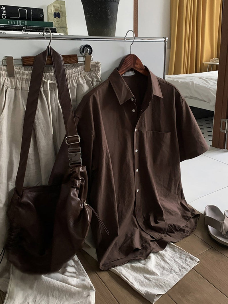 ベーシックリラックスシャツ メンズ / Basic Relax SHIRT OR4446 - 韓国メンズファッション通販 - ORUN - 