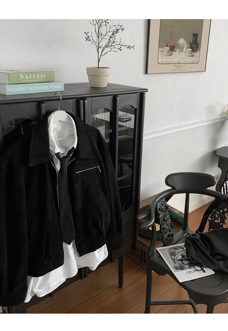 Black Lapel Jacket OR4620 - 韓国メンズファッション通販 - ORUN - 