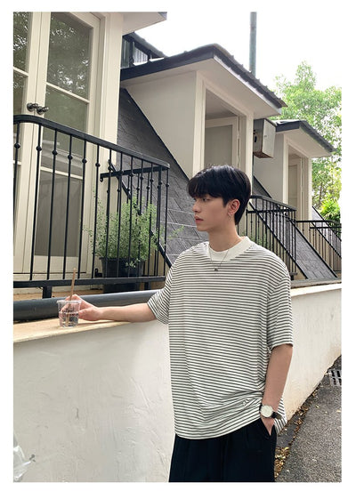 Border short sleeve T-shirt OR4323 - ORUN