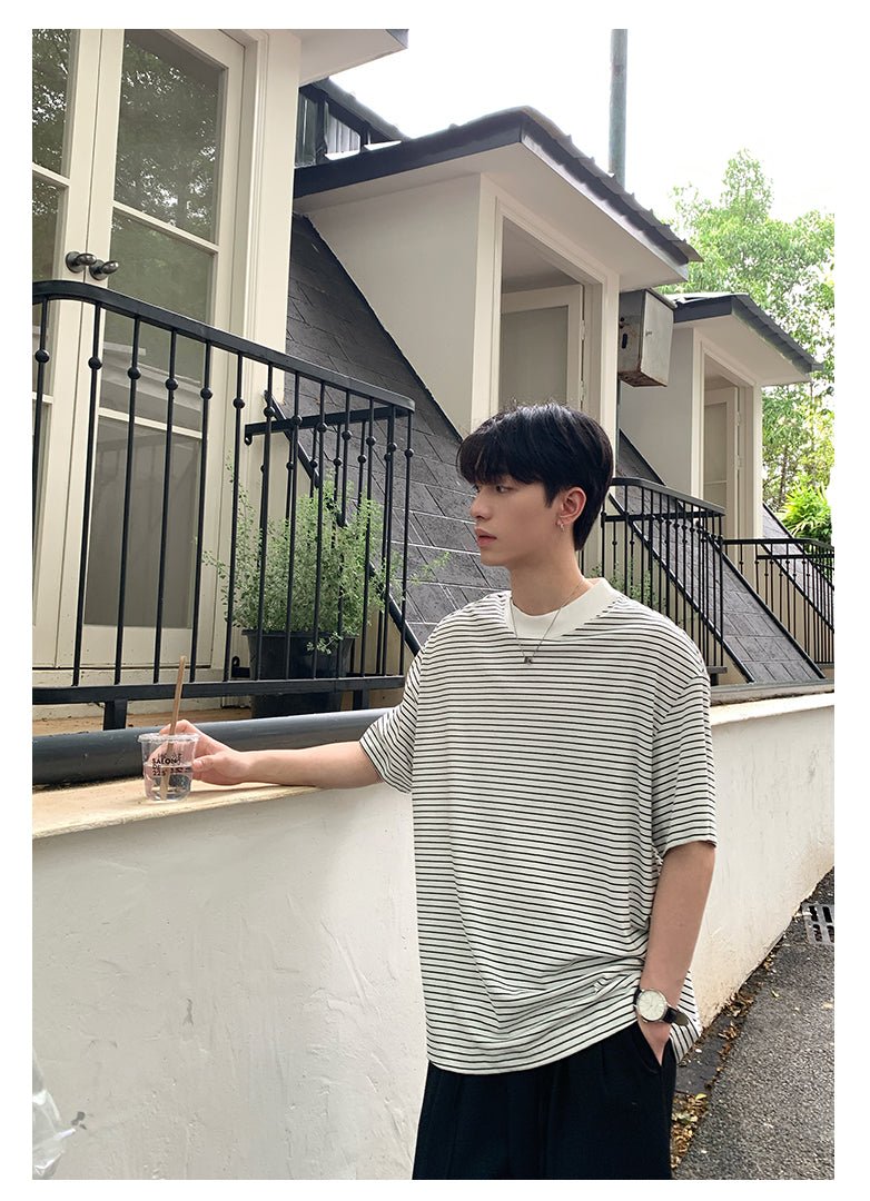Border short sleeve T-shirt OR4323 - ORUN