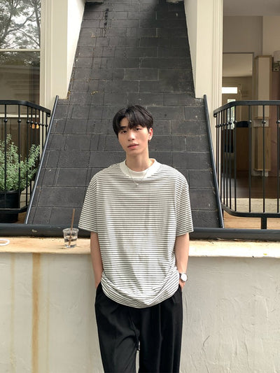 Border short sleeve T-shirt OR4323 - ORUN